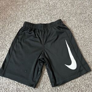 Nike Black Shorts with White Swoosh